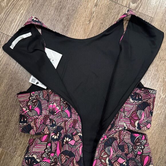 NWT Zara Trafaluc Pink Cut Out Mini Dress Sz M - Picture 7 of 8